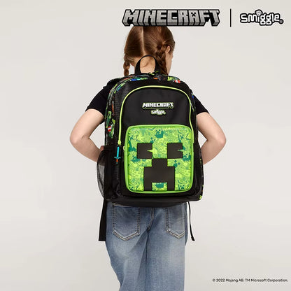 Australia Smiggle Minecraft Co Branded Backpack Primary School and Childrens Backpack Start of School Gift