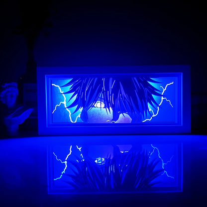 Anime One Piece Paper Cut Shadow Box Light Remote Control Model Multiple Colors Gamer Bedroom Decoration Party Present