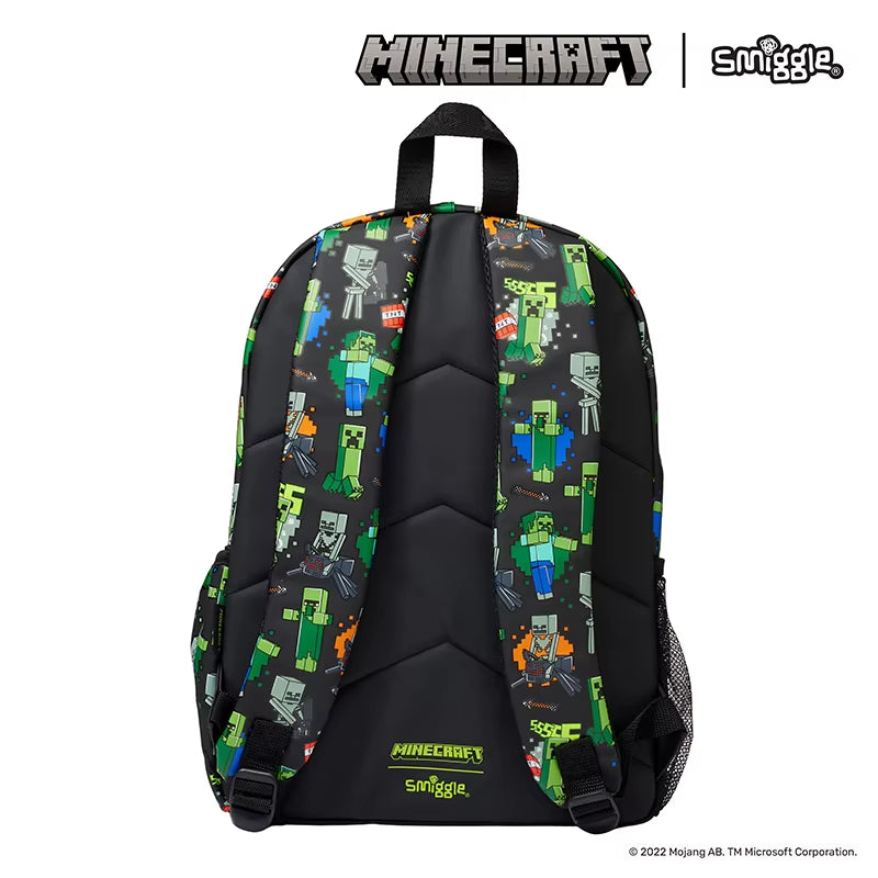 Australia Smiggle Minecraft Co Branded Backpack Primary School and Childrens Backpack Start of School Gift