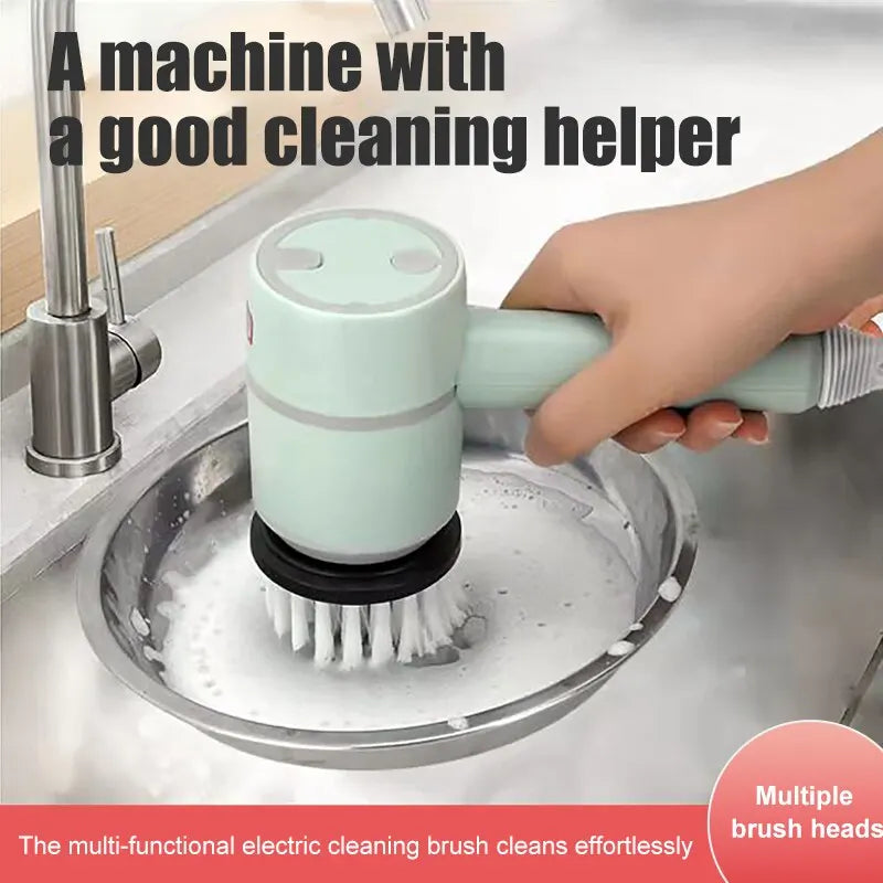 Electric Cleaning Brush Multifunctional Home USB Rechargeable Electric Rotary Scrubber Household Appliances Cleaning Gadget